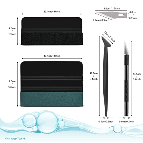 NEWISHTOOL Car Window Tint Installation Kit Vinyl Wrap Tools - Product Imagery
