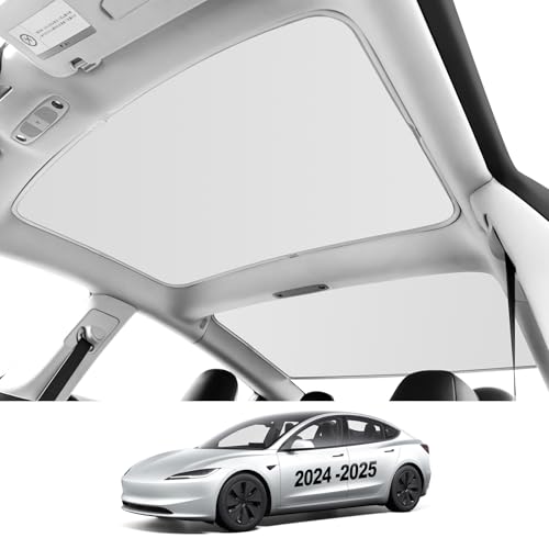 Roof Sunshades for Tesla Model 3 2026, Upgraded [No-Sag,No Gap] - Product Imagery