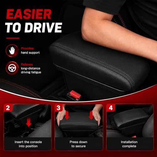 Car Armrest Box Compatible with Honda Fit Jazz Hatchback - Product Imagery