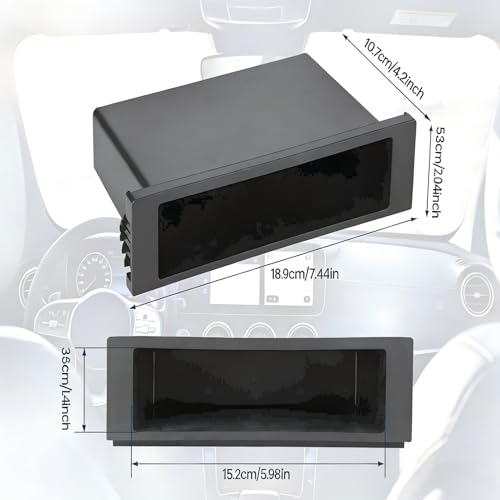 Radio Storage Box, 1Din Car Stereo Radio Storage Box Inner - Product Imagery