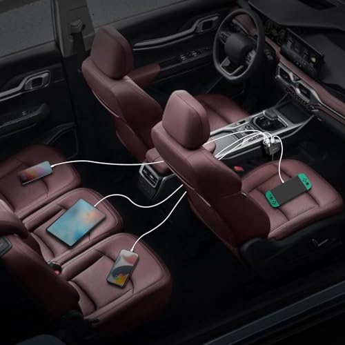 BESTEK 150W 4 in 1 Cigarette Lighter Splitter with USB-C PD 30W - Product Imagery