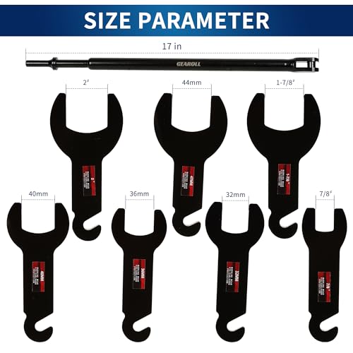 43300 Pneumatic Fan Clutch Wrench, 8PCS Fan Clutch Removal Tool - Product Imagery