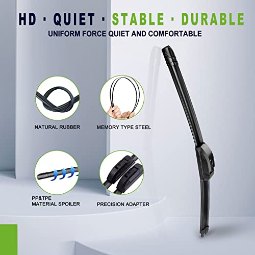OEM QUALITY 24" + 20" PARRATI Premium All-Season Windshield - Product Imagery