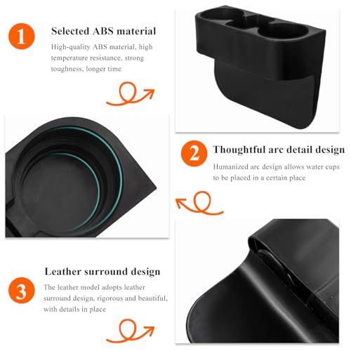 DXNQ Car Cup Holder Gap Filler Organizer, Multifunctional Auto - Product Imagery