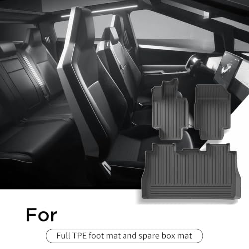 Floor Mats Compatible for Tesla Cybertruck 2024-2026 - Product Imagery