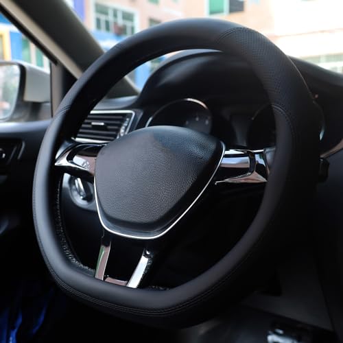 D-Shaped Steering Wheel Cover for VW Atlas Tiguan Jetta ID.4 - Product Imagery