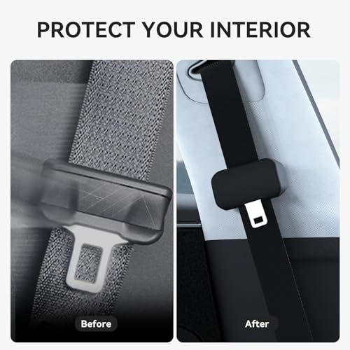YONZEE 5-Pack Silicone Car Seat Belt Buckle Covers – - Product Imagery