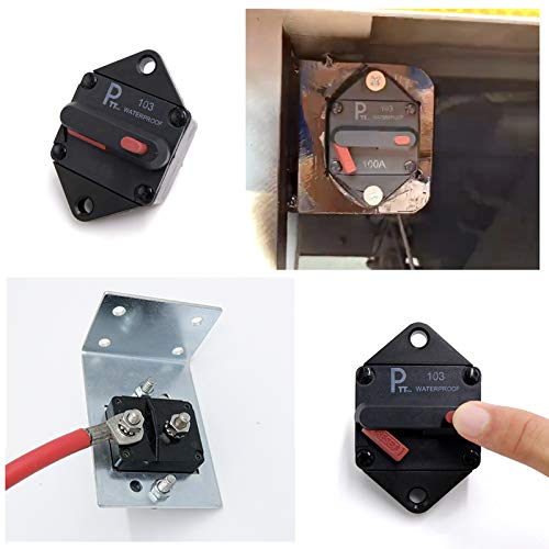 Photo-Top Hi-Amp Circuit Breaker T3+Switch with Manual Reset, - Product Imagery