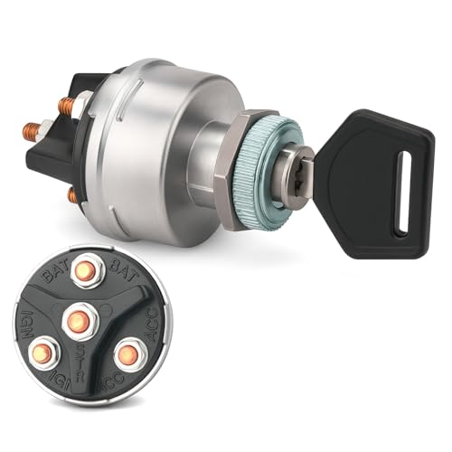 MGI SpeedWare 4-Position Universal Ignition Key Switch - Product Imagery