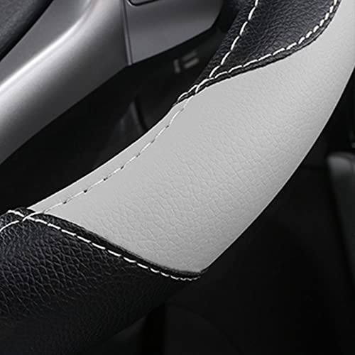 Leather Car Steering Wheel Cover, Universal Fit for Most Cars, - Product Imagery