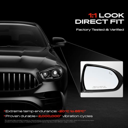 A-Premium Passenger Side Power Door Mirror Compatible with - Product Imagery