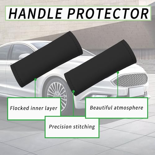 2PCS Leather Inside Car Door Handle Protector,Colorful Car - Product Imagery