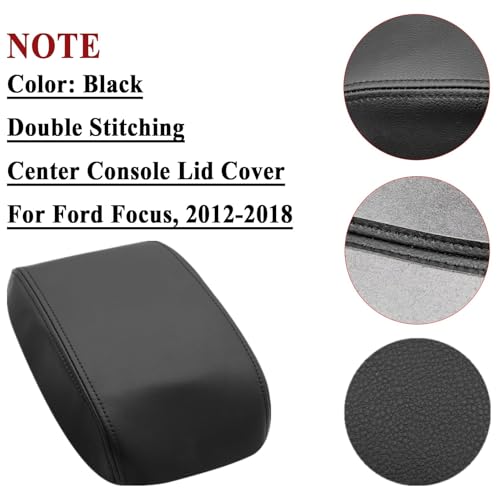 NLQR Center Console Armrest Lid Cover Replacement PVC Leather - Product Imagery