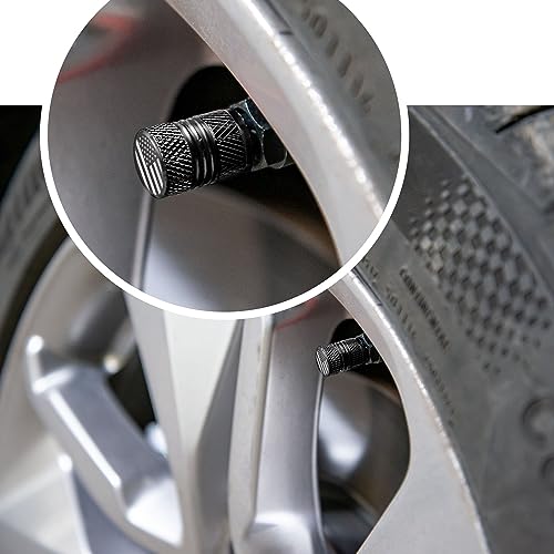 Tire Valve Stem Caps - 4 Pack Anti-Corrosion Premium Anodized - Product Imagery