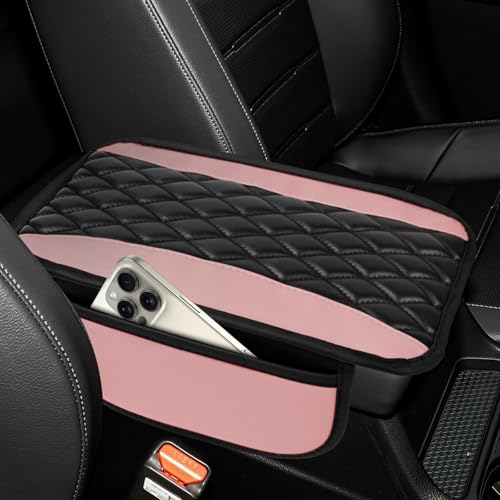 wuyaoyao Car Center Console Cover, 12.2"×7.5" Waterproof Leather - Product Imagery