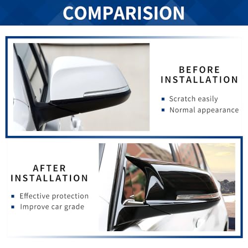 Mirror Caps Fit for BMW F30 F31 F32 F33 F34 F36 F20 F22 F23 F87 - Product Imagery