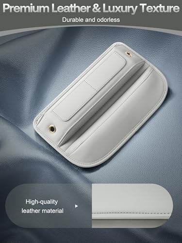 Universal Fit Premium Leather Car Seat Gap Filler Organizer, - Product Imagery