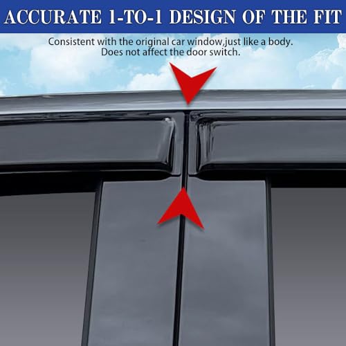 Rain Guards for Hyundai Tucson SEL 2016-2021, Tape-on Side - Product Imagery