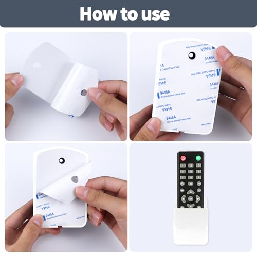 2 PCS Remote Control Holders Wall Mount, Self Adhesive TV Air - Product Imagery
