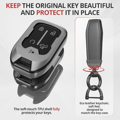 for Chevy GMC Key Fob Cover Accessories-Matte TPU Key Fob Cover - Product Imagery