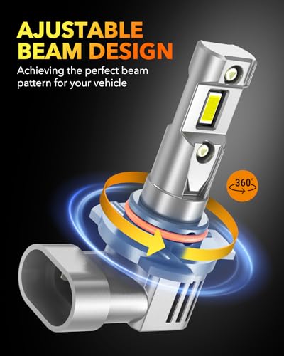OXILAM 9012 LED Bulb, HIR2 Bulbs, 900% Ultra-Bright, 5 Min Quick - Product Imagery