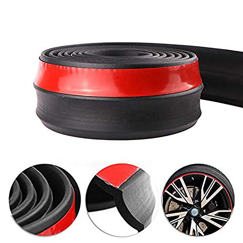 Universal 2.5M Car Front Bumper Lip Splitter Spoiler Rubber - Product Imagery