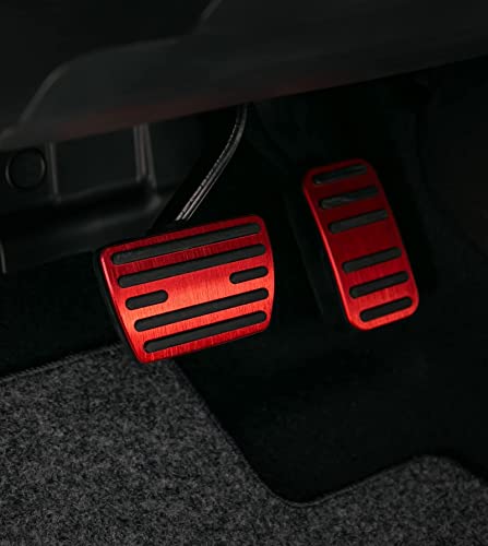 CKE for Honda Civic CR-V Odyssey Non-Slip Foot Pedal Covers -Red - Product Imagery