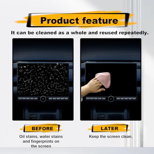 Car Screen Cleaner, Car Accessories Car Screen Wipes, Microfiber - Product Imagery