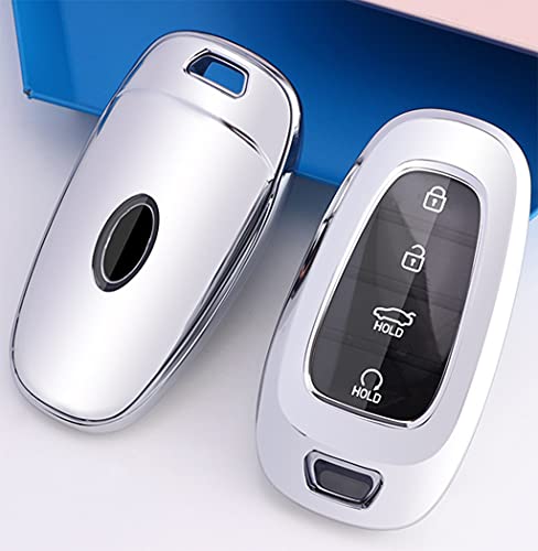 Soft TPU Key Fob Cover Fit for Hyundai Sonata Santa Fe Tucson - Product Imagery
