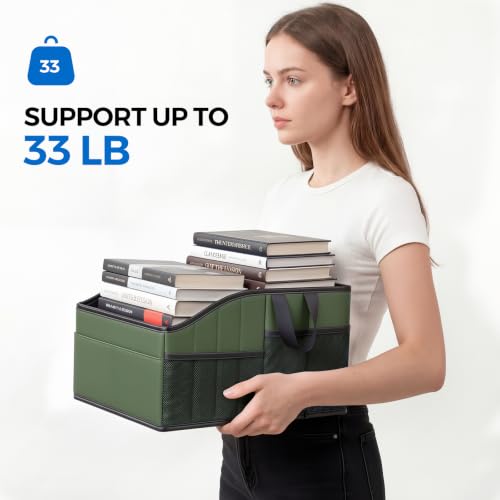 WHHMK Sturdy Leather Car Storage Support Up to 33 LB of Weight, - Product Imagery