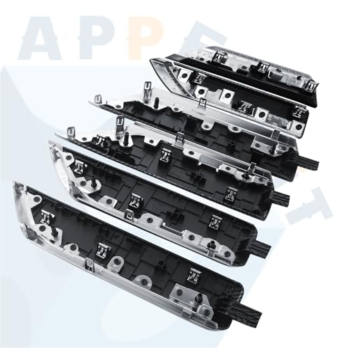 Door Trim Molding Kit Carbon Fiber 6pcs for Interior Door Panel - Product Imagery