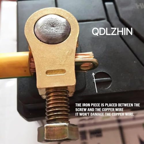 Heavy Duty Pure Copper Battery Terminal Connectors Kit, 1 Pair - Product Imagery