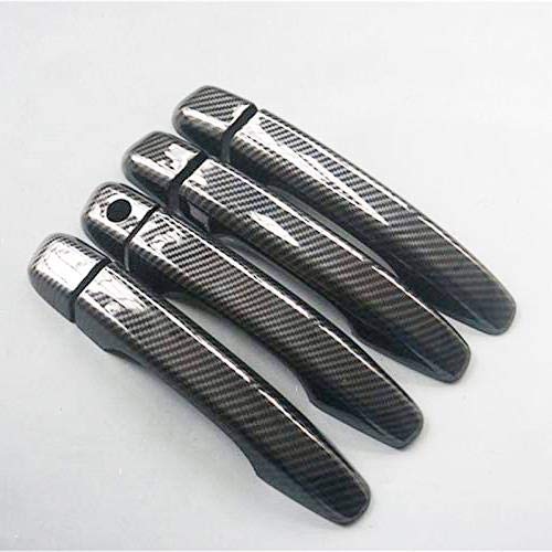 Carbon Fiber Layer Paint Door Handle Cover Overlay with 2 Smart - Product Imagery