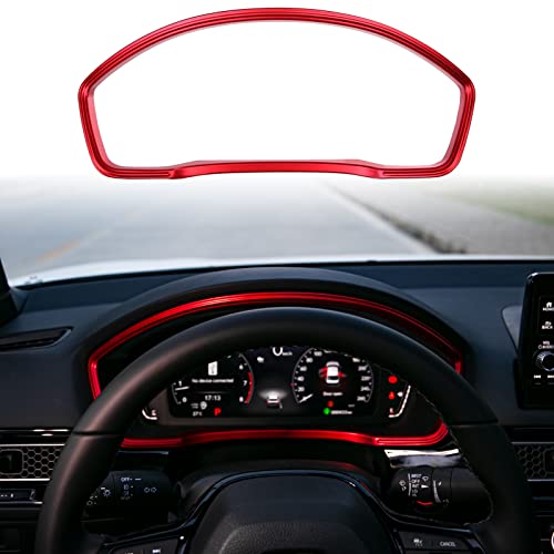 Thenice Interior Dash Board Trims for Honda Civic 2022-2026 -Red - Product Imagery