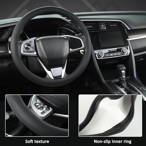 West Llama Thin Slim Car Steering Wheel Cover, Universal 14.5-15 - Product Imagery