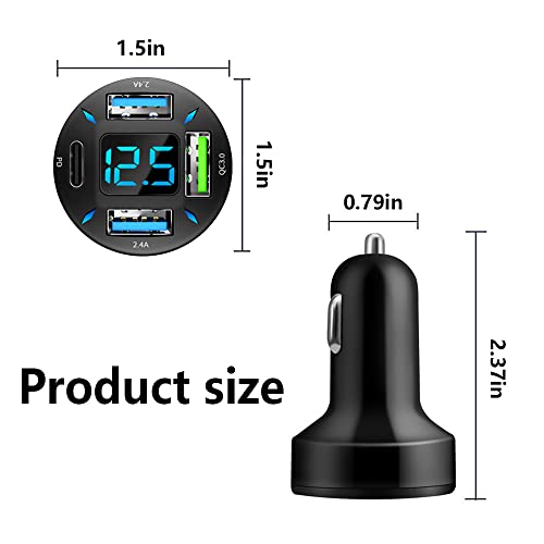 Car Charger 66W Super Fast Charging with USB PD&QC - Product Imagery