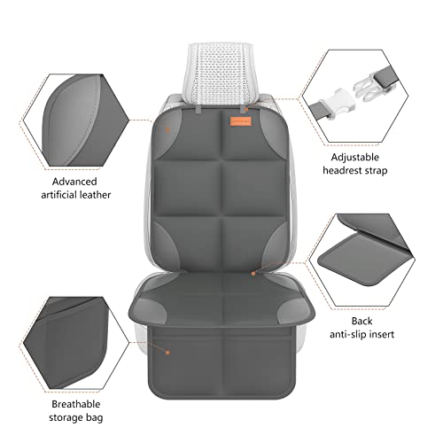 SMART ELF 2 Pack in Gift Box Car Seat Protector (Dark Gray) - Product Imagery