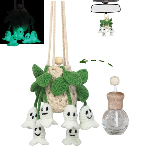 ROFIGL Handmade Crochet Hanging Car Air Freshener - - Product Imagery