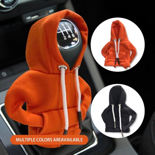 JOYCOURT 2PCS Car Gear Shift Hoodie Auto Shifter Knob Cover, - Product Imagery