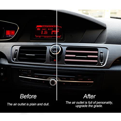 8sanlione 20PCS Waterproof Bendable Car Air Vent Trim Strips, - Product Imagery
