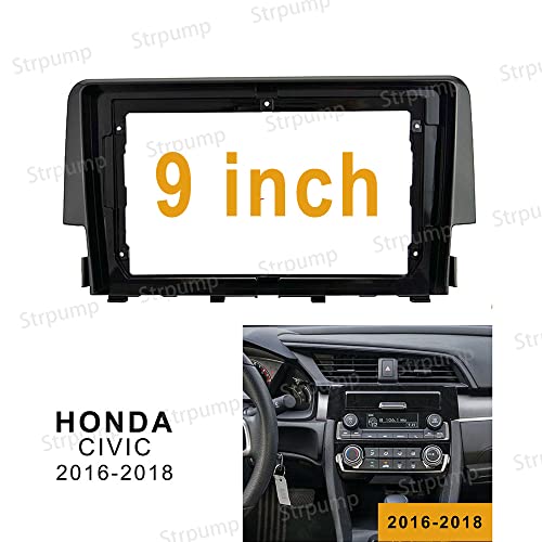 9'' Car Radio Stereo Dash Frame Fascia Bezel Panel Compatible - Product Imagery