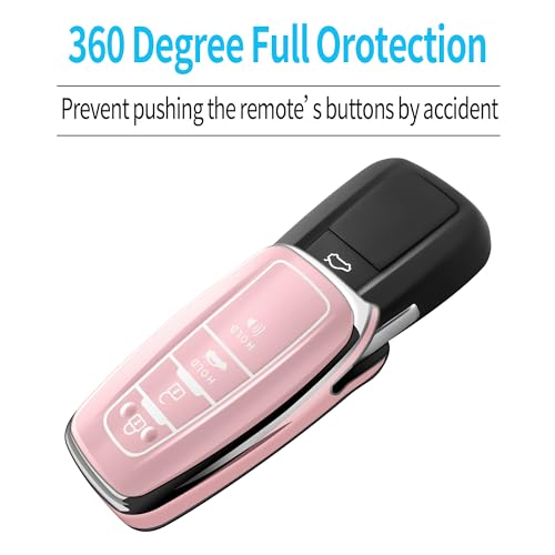 Compatible With Toyota Key Fob Cover with Keychain Soft TPU Key - Product Imagery