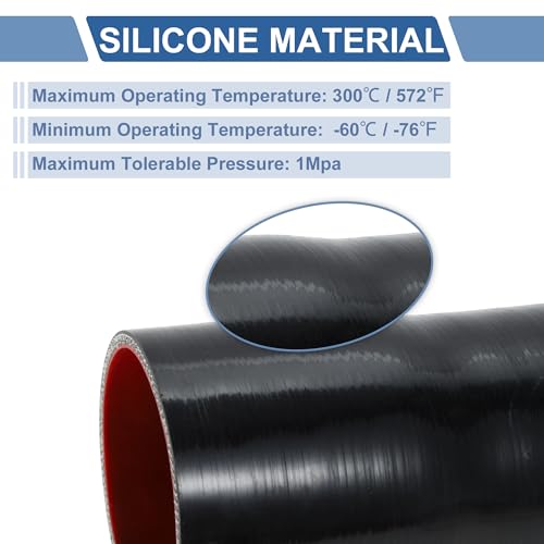ACROPIX ID 3" to 3.25" Engine Turbo Straight Silicone Coupler - Product Imagery