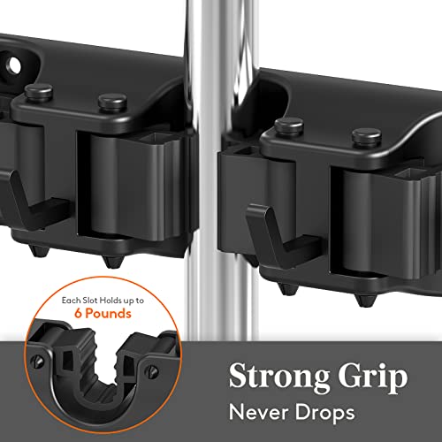 Lifewit Mop and Broom Holder Organizer Wall Hanging Mount, - Product Imagery