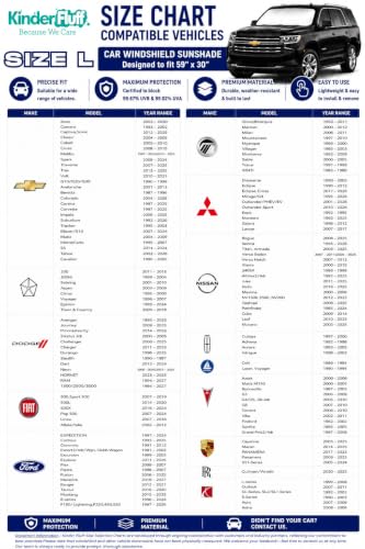Windshield Sun Shade - Certified 99.87% UVB & 99.02% UVA - Product Imagery