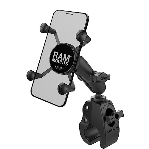 RAM MOUNTS X-Grip Motorcycle Phone Mount with Tough-Claw Clamp - Product Imagery