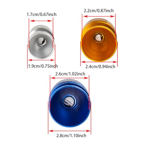 Ponpon 3Pcs Car Turbo Sound Universal Aluminum Turbo Whistle - Product Imagery