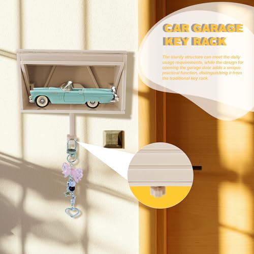 2pcs Car Garage Key Holder for Wall Small Mini Garage with - Product Imagery