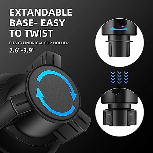 TYKOR Car Cup Holder Expander, Extender for Car with Adjustable - Product Imagery