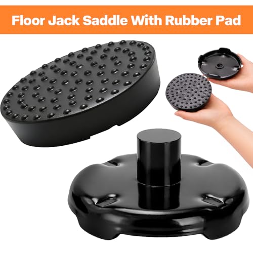 Yesland 2 Pack Floor Jack Saddle with Rubber Pad, 4.8 Inch in - Product Imagery